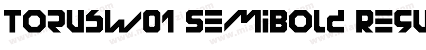 TorusW01 SemiBold Regular字体转换